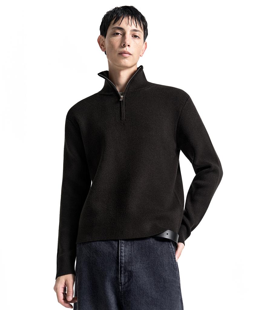 COSTUME O’CLOCK Daily Slim Fit Half Zip Knit 6 Color Cooskt076