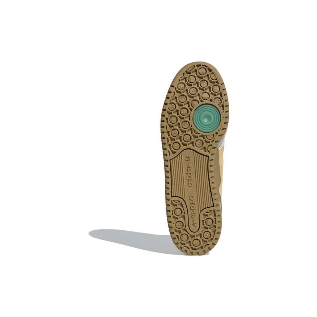 Adidas Originals Forum Versatile Casual Easy Comfortable Low-Top Skate Shoes Unisex Sneakers White Yellow Green ID6264