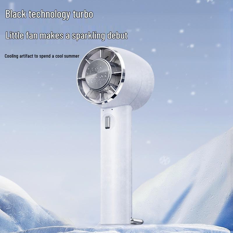 Portable USB-Charging Handheld Ice Pack Fan for Travel, Desktop, and Outdoor Use