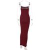 Long Knitted Solid Color Women's Sexy Sling Tube Top Dress Slim Dress Women