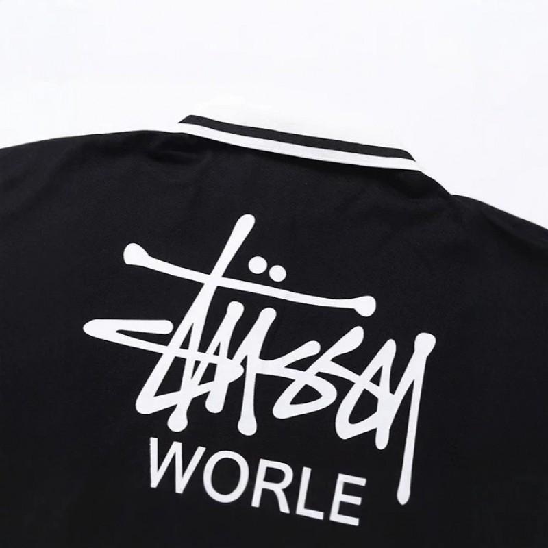 Unisex Oversized Cotton T-Shirt With Minimalist Embroidered Letter Casual Top Teens Young Adults