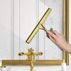 All-Purpose Shower Squeegee for Shower Doors, Bathroom, Window and Car Glass - Bronze, Stainless Steel