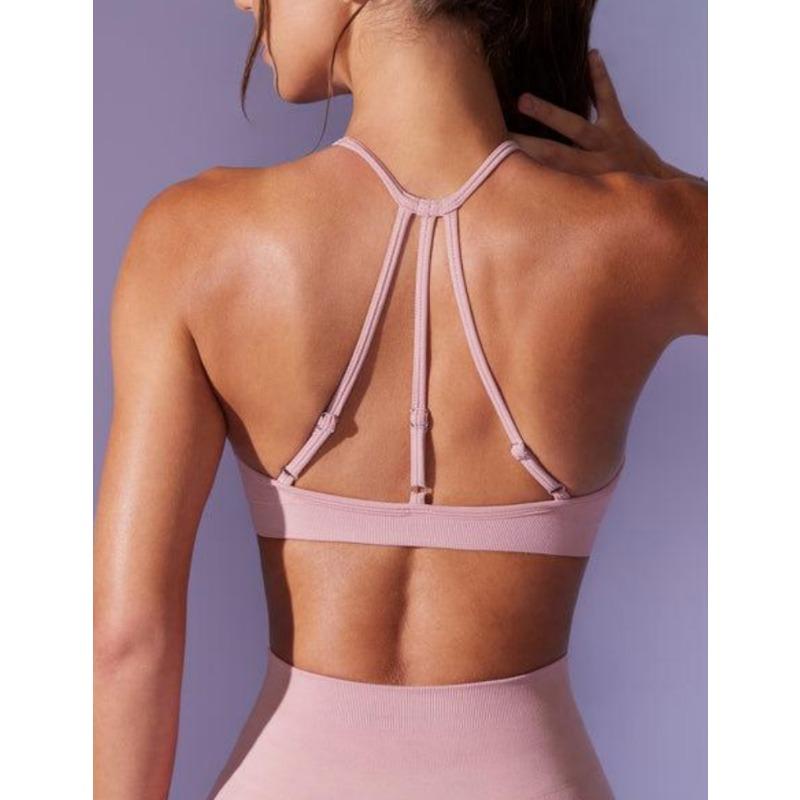 Women Solid Color Casual Sport Bra