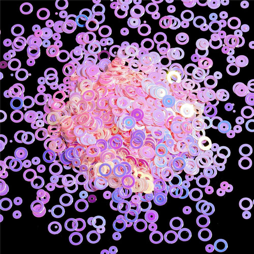10g/Lot Holographic Bubble Glitter For Resin Filler Hollow Circle Sequins Epoxy Resin Fillings Resin Shaker Filler DIY Crafts