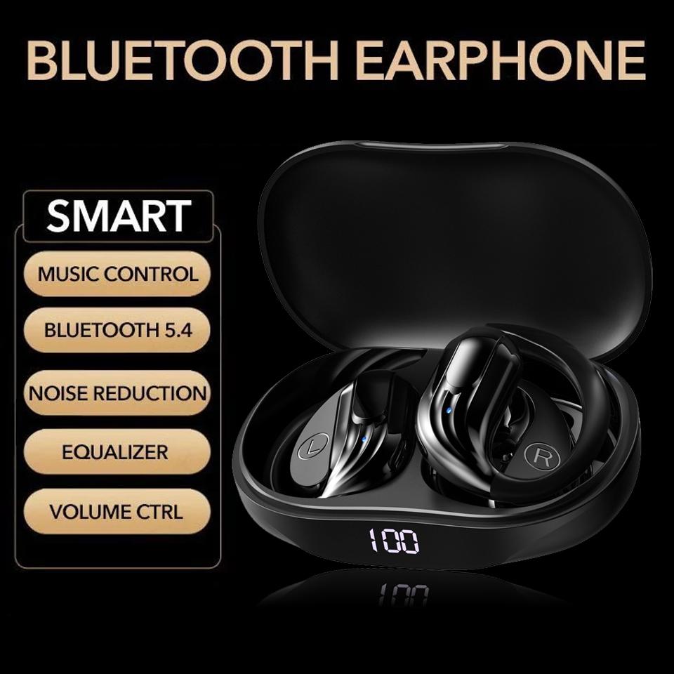 New OWS Headphones Bone Conduction Earphone Open Ear Sports Bluetooth Headphones Wireless Earbuds With Noise Cancellation