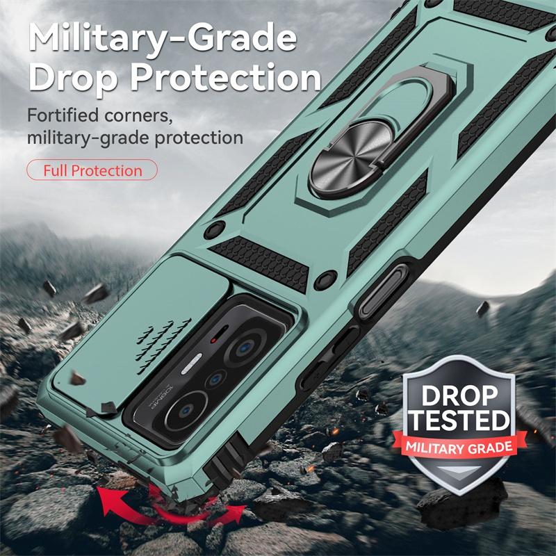 For Xiaomi 11T Pro Case Shockproof Armor Magnetic Holder Ring Funda For Xiomi Mi 11T 11 T Pro 11TPro Mi11T Lens Protector Cover