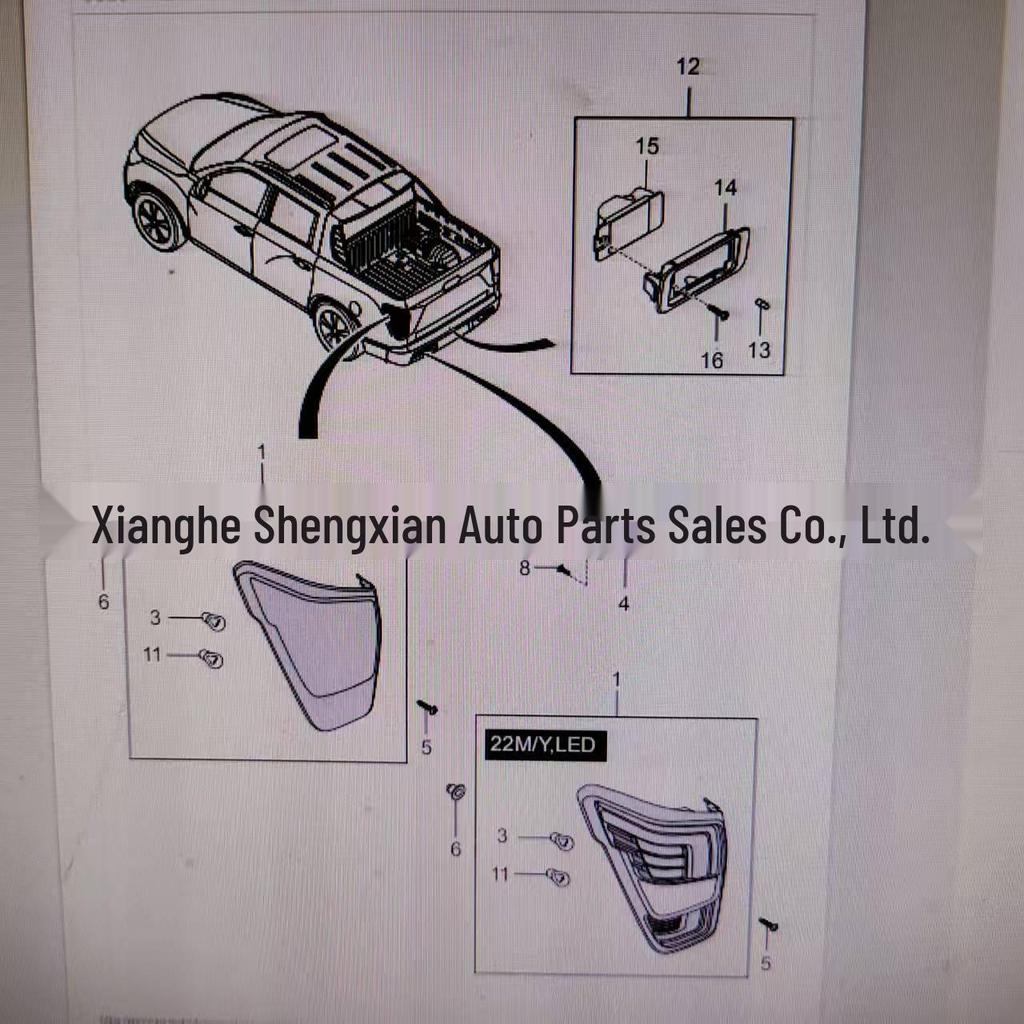 8360138001 8360238001 - Passt für SsangYong MUSSO (SPORT II) Außenteile
