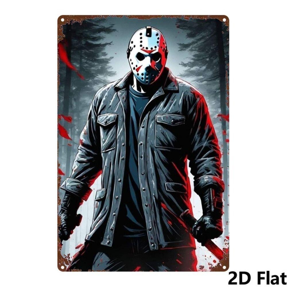 Metal Wall Sign Anime Horror Corpse Party Scene 20x30cm Decor