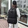Color Outdoor Solid Large Capacity Zipper Backpack Hiking Travel Bag Bag School