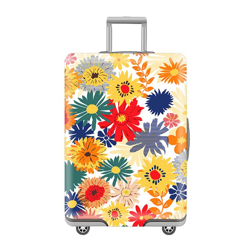 Elastiskt bagageskydd med logotryck: Slitstarkt, Förtjockat, Damm- och repkänsligt skydd för resväskor