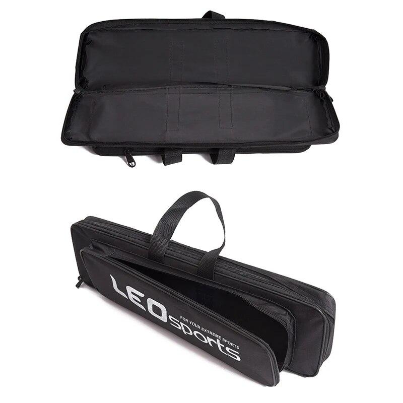 LEO Teleskop-Angelrute für das Meer, 130/160 cm, Combo-Spinnrolle, Angelhaken, weicher Köder, komplettes Angelset mit Angeltasche für unterwegs