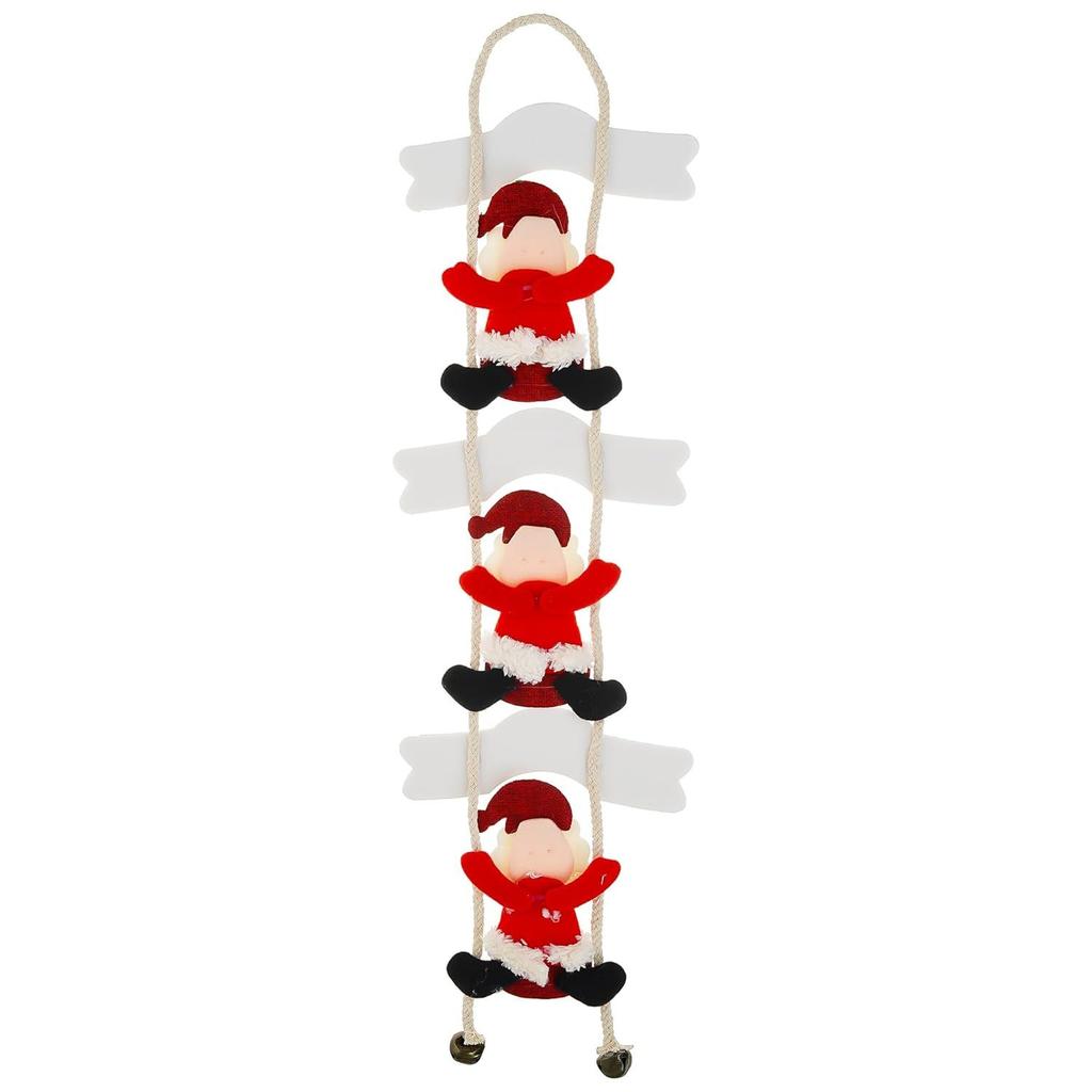 Merry Christmas Decor Santa Claus Climbing on Rope Wall Hanging Ornament Props Christmas Tree Decoration Items