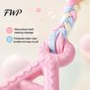 Pet Boredom Relief Toys A-Letter Dog Chew Toy with Braided Rope, Tug of War Puppy Toy, Teeth Cleaning for Small Medium Breed Dogs Chewing