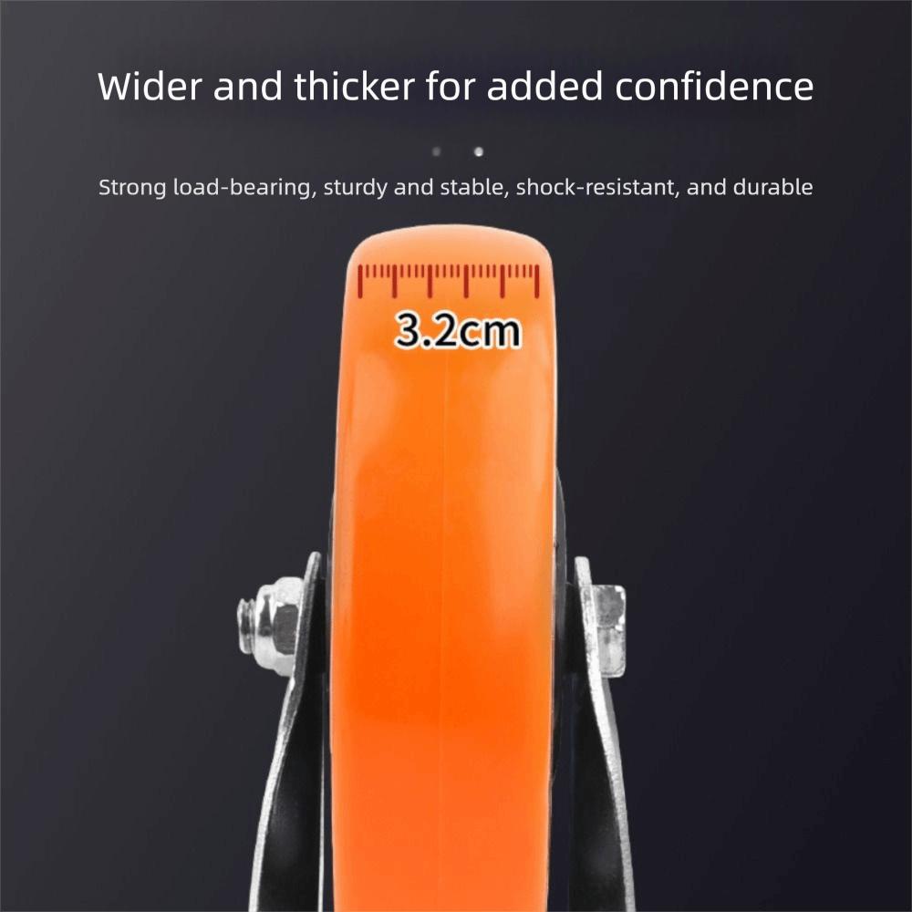 Blackheart Orange Face Furniture Castor 3" / 4" /5'' Wheel Industrial wheels Table Shelf