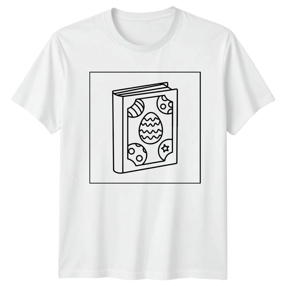 Easter Egg Book Holidays Unisexs TShirt Unisexs Tee Unisex Graphic Top S