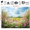 2D plane 1 piece of colorful nebula flower field floral background party banner dreamy and romantic bedroom and living room