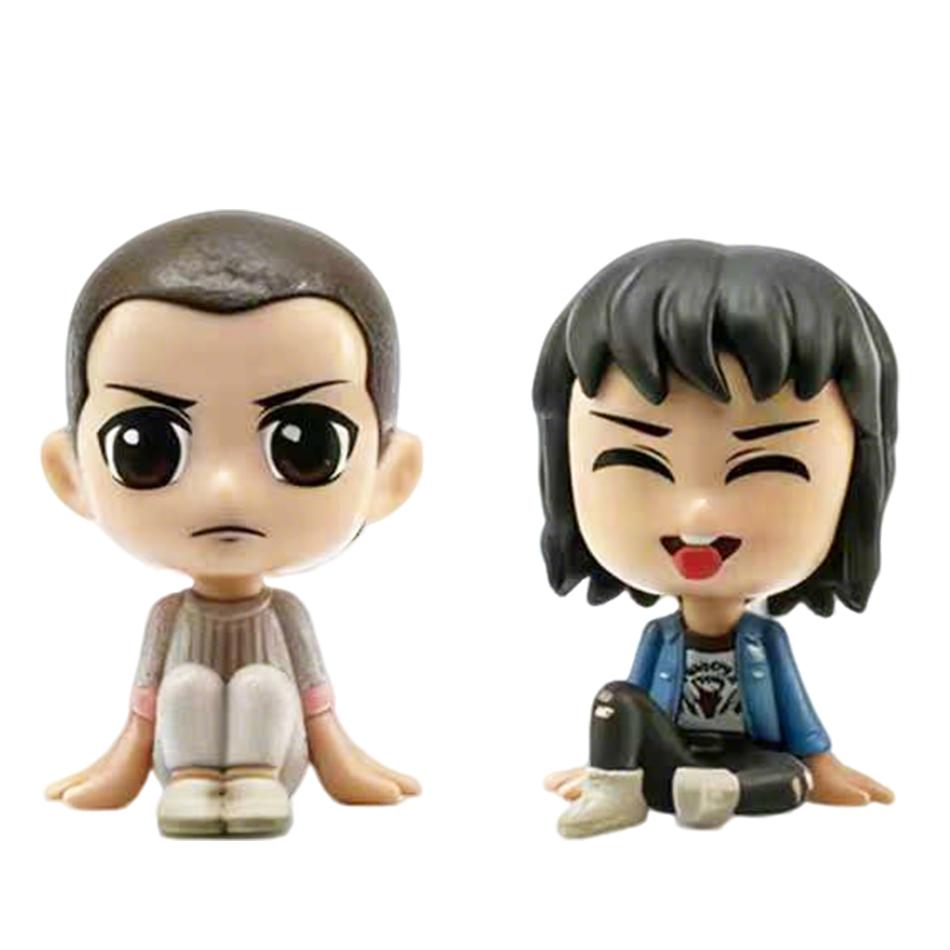 8Pcs/Set Stranger Figure Eleven Dustin Barb Steve Demogorgon PVC Action Figures Ornament Desktop Decoration Fans Gifts