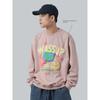 Wassup Heods Foam Stereo Letter Sweatshirt Men's Autumn and Winter Fleece-Lined Versatile Casual Round Neck Top for Couples