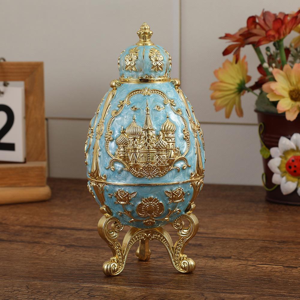 Vintage Automatic Toothpick Holder Creative Crown Castle Design Three Legged Toothpick Organizer for Home Restaurant