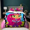 Teen Tita-Ns Go Duvet Cover Set Full Cozy Soft Lightweight Bedding Set All Season Comfortable Quilt Cover With Zipper