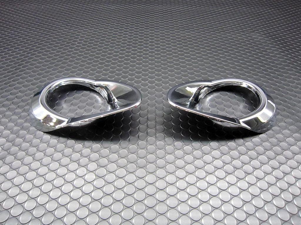 BRIGHTZ Chrome Fog Light Covers Type B for Toyota Alphard ANH GGH 13862 (Pre-facelift 2020/2025) [FOG-COV-058] ANH20W, ANH25W, GGH20W, GGH25W,