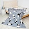 1 Stück Süße Panda Flanelldecke Einseitiger 2D-Druck Verspielte Weiche Flanelldecke Schlafzimmer Wohnzimmer Sofa Überwurf Gemütliche Atmosphäre Geschenk