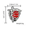 Ornaments Halloween Heart Series Brooch Badge, Creative Red Heart Organ Modeling Badge