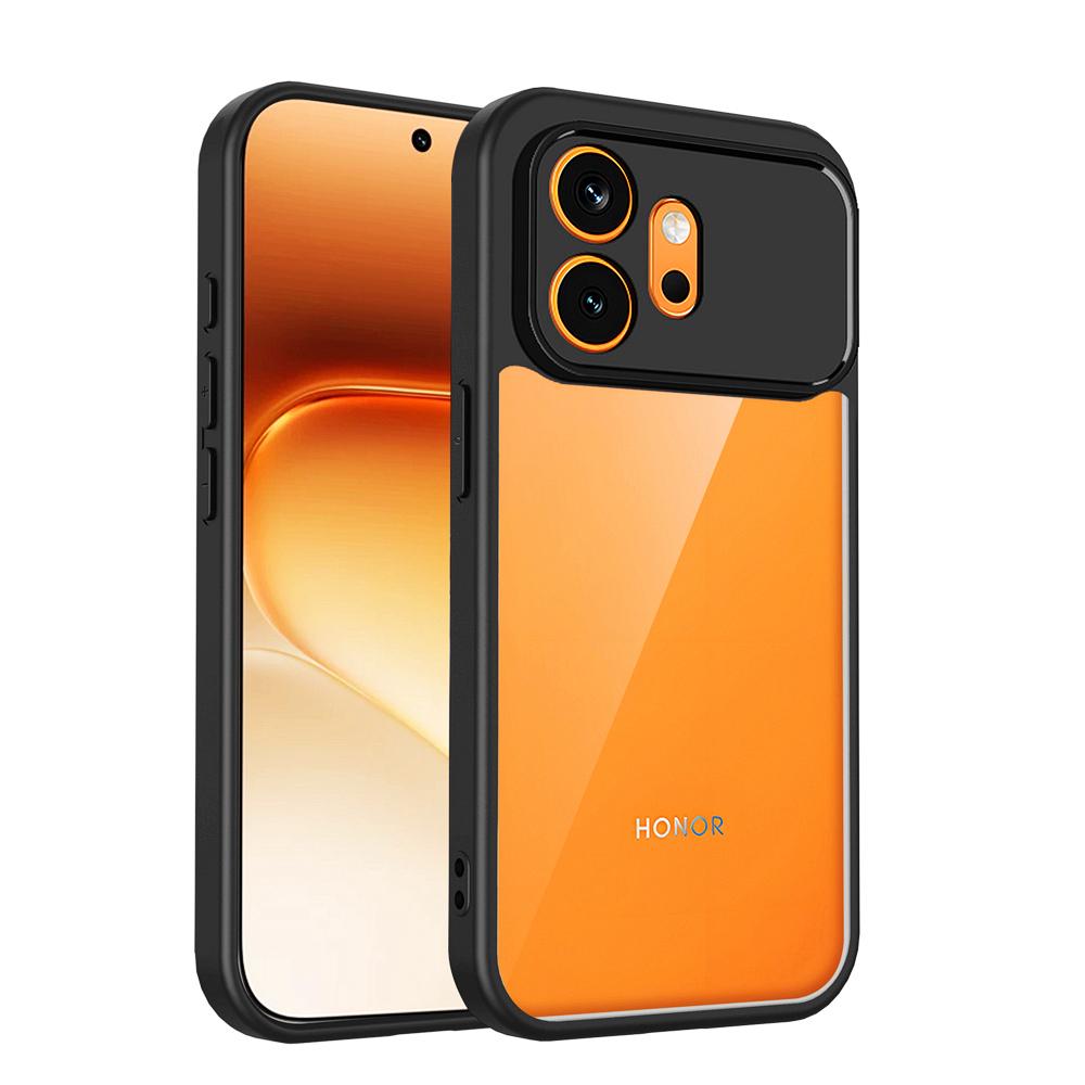 KEYSION Transparent Phone Case for HONOR 600 Pro 5G Soft Silicone+PC HD Clear Shockproof Phone Back Cover for Huawei Honor 600