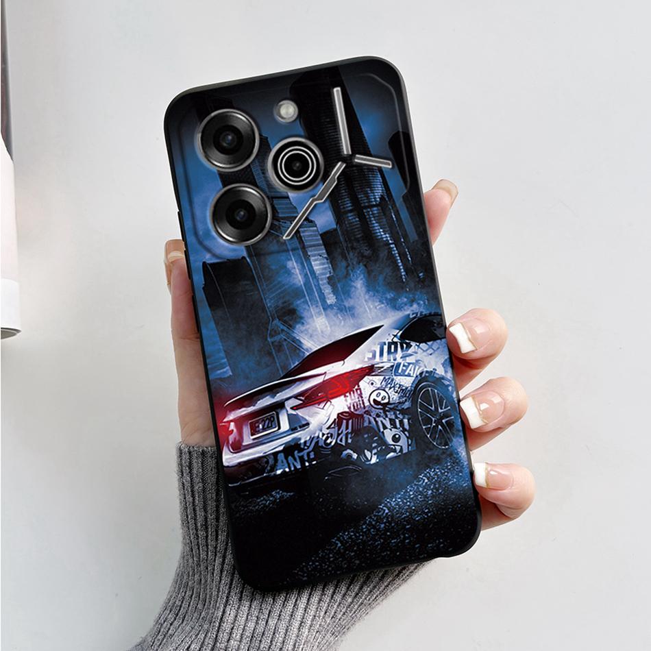 For Tecno Pova 6 Pro Case 6.78" Marble Black Silicone Soft Back Cover For Tecno Pova 6 Pro Phone Case Pova6 Pro 6Pro Coque Funda