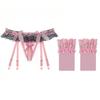 Sex Socks Clip Lace Garter Belt Sexy Transparent Garter Net Stockings Set Stockings Ultra-thin Temptation T-pants