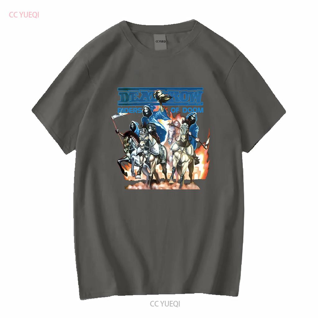 Vtg Deathrow Band Heavy Cotton Black All Size T Shirt MM685 long sleeves vintage Washed designer clothes fashion graphic