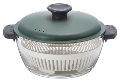 Bestco Glass Pot for Microwave and Oven LLG484 Heat-Resistant Cooking, 1.0L, Khaki, (Lock & Lock)
