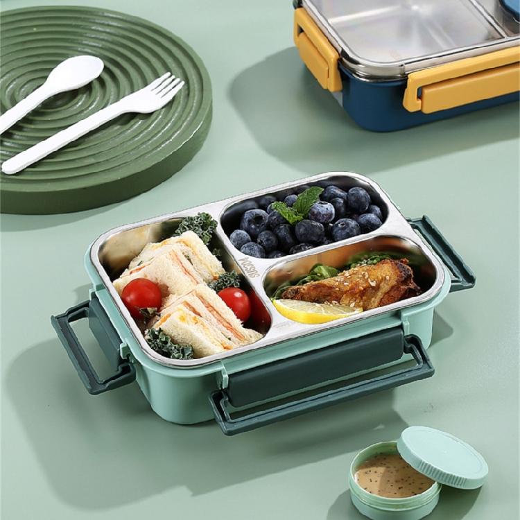 Food Container Portable 304 Stainless Steel Lunch Box for Students and Professionals Outdoor Meal Dinnerware Tool