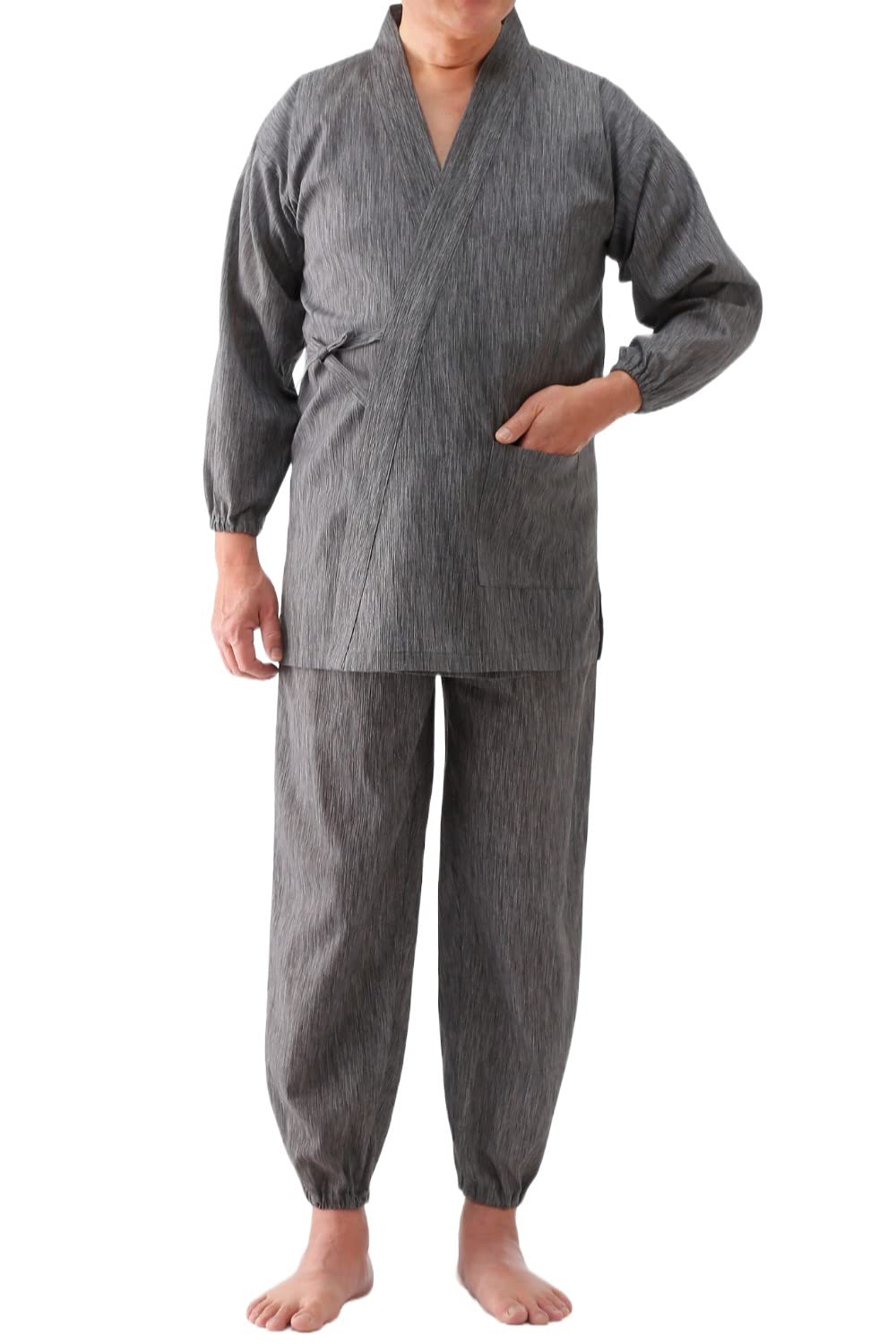 

Маленький остров Освежающий Самуэ Такасима Чидзими Сделано Комплект Верх и Низ Мужской (Серый/Размеры 4L-5L) - Ткань, Япония, 100% хлопок, серый