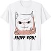 Fluff You, Mittelfinger Katze Herren Damen T-Shirt