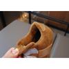Children’s Retro Suede Fashion Lined German Trainer Shoes, Autumn/Winter New Arrival, Velcro Clunky Cute Big-Head Casual Shoes