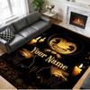 Covor din Catifea de Cristal cu Nume și Text Personalizat, Covoraș Moale Antiderapant pentru Podea, Decor CasăBendy and the Ink Machine