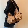 Women's shoulder bag 2025 winter new texture large capacity messenger bag double pocket armpit bag