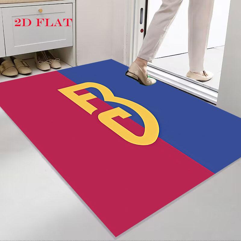 FC Basel 1893 Teppich für Wohnzimmer Schlafzimmer Zuhause Sofadekoration, Rutschfeste Bodenmatte für Kinder