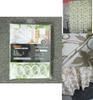 Modern Polyester Waterresistant Floral Botanical Shower Curtain For Home Bathroom Decor