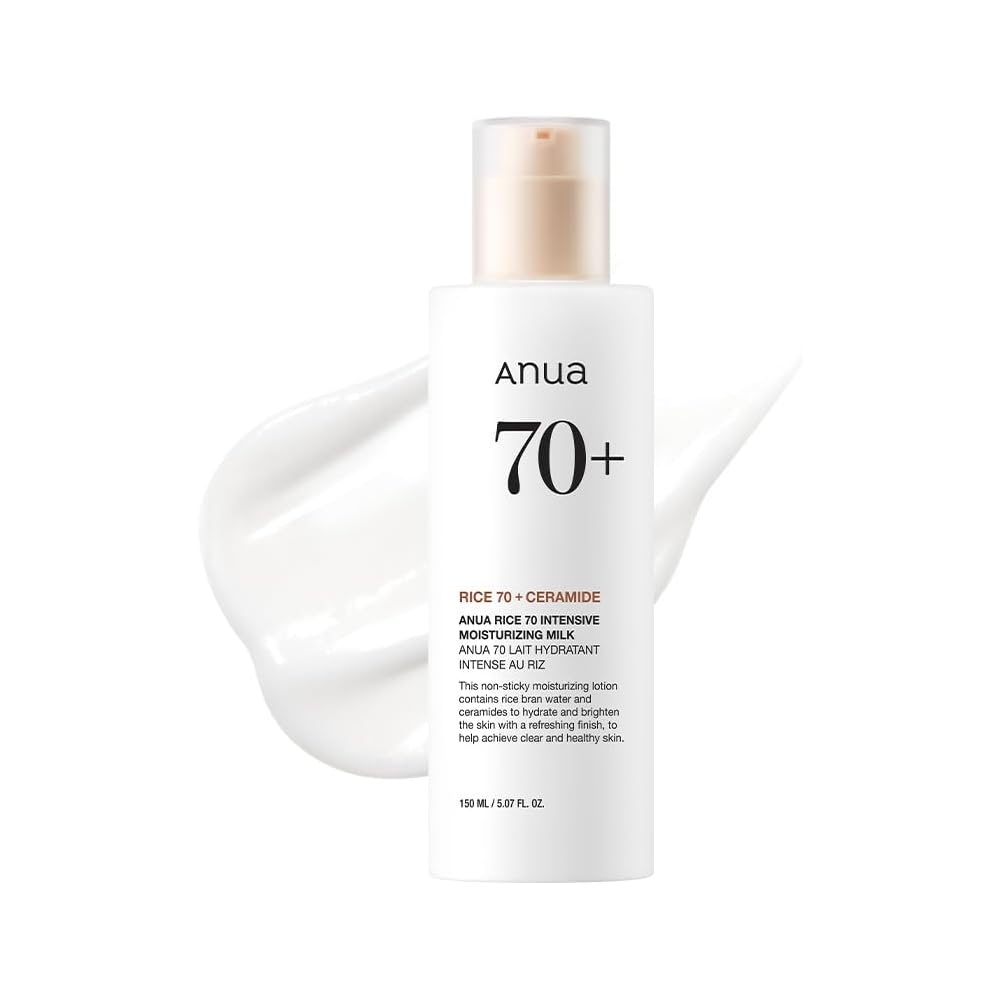 Anua Rice 70 Intense Moisture Milk 150ml Hydrating Nourishing Skin Care Lotion