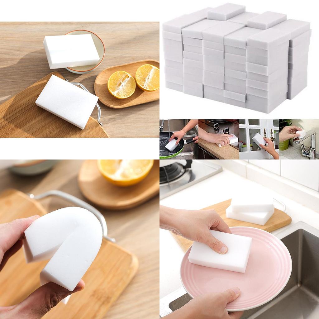 Versatile And Durable 10pcs Magic Sponge Eraser Melamine Multi-functional Foam Cleaner