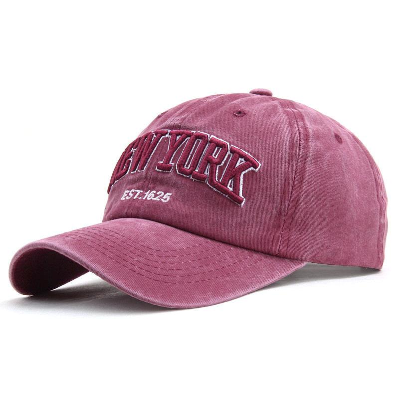 New Fashion NEW YORK 1625 Embroidery Baseball Caps Outdoor Casual Adult Sun Hats Sports Caps Water Snapback Hat