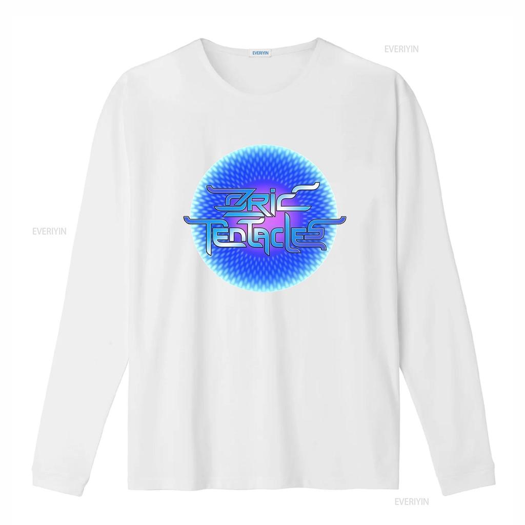 Ozric Tentacles Logo a Bolle Maglietta Nera Nuovo Merchandising Ufficiale della Band vintage Lavata streetwear Versatile Casual Elasticizzata