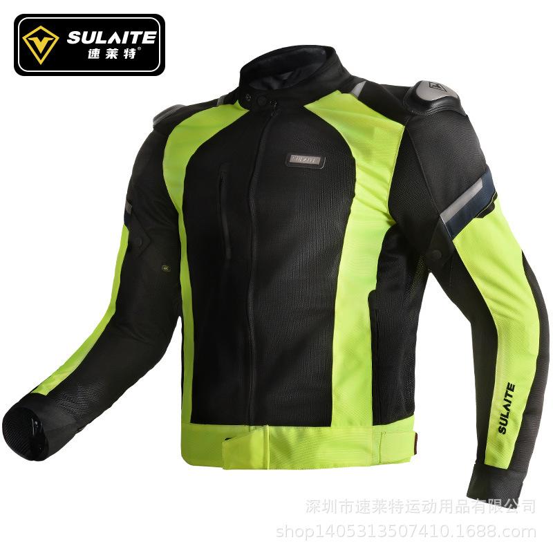 SULAITE motorcycle mesh cycling suit four seasons breathable anti-drop suit road cycling suit locomotive equipment
