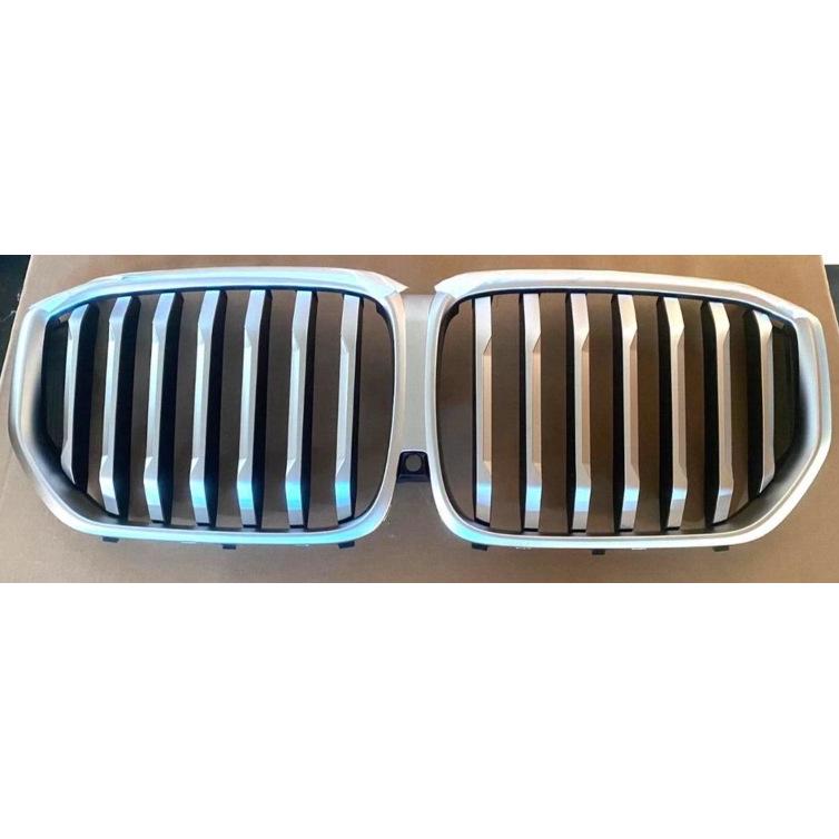 

Front Bumper Grille with Holes – Pearl Nickel for BMW X5 G18 LCI Consult for details