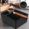 Coffee Knock Box, ABS Coffee Grounds Knock Box, Espresso Knock Box with Knock Bar and Non-Slip Rubber Base, Shock Absorbent Durable Barista Espresso