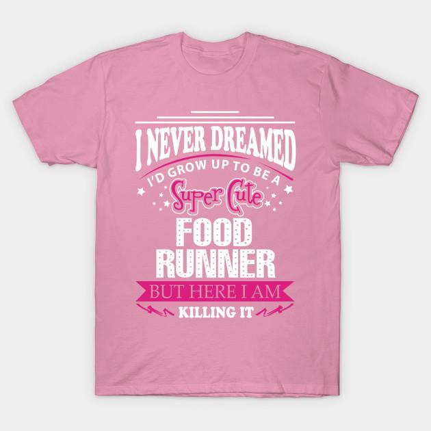 

Женская футболка с принтом Food Runner Харадзюку, кавайная футболка, летняя футболка с коротким рукавом, женская футболка, топ S розовый