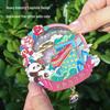 Chongqing Hongyadong Landmark Metal Fridge Magnet - Cultural Souvenir and Tourist Attraction Sticker