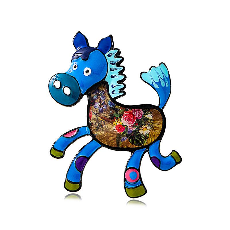 Dripping Zebra Brooch Colored Enamel Brooch Atmospheric Ladies Coat Button Suit Pin Clothing Accessories